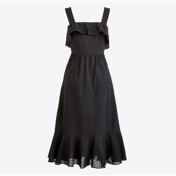 J Crew Clip Dot Midi Dress - Picture 1 of 6